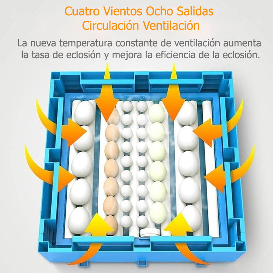 Incubadora de Huevos  Automática capacidad 192 huevos