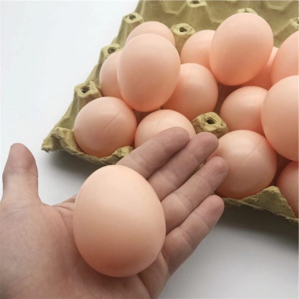 huevos falsos gallina (plasticos)