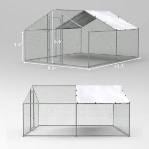 Gallinero acero galvanizado 8x3x2